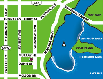 Directions to the Four Points by Sheraton Niagara Falls Fallsview Hotel